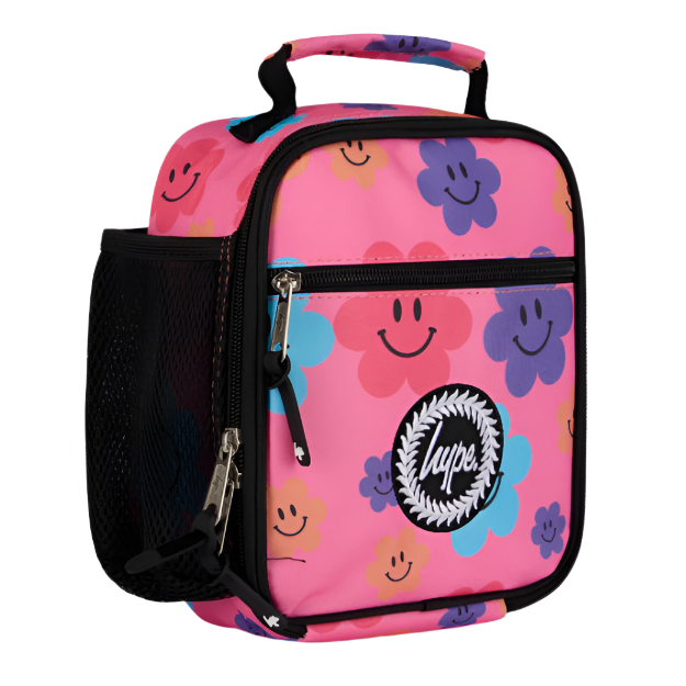 Hype Girls Lunch Bag Happy Flowers Pink