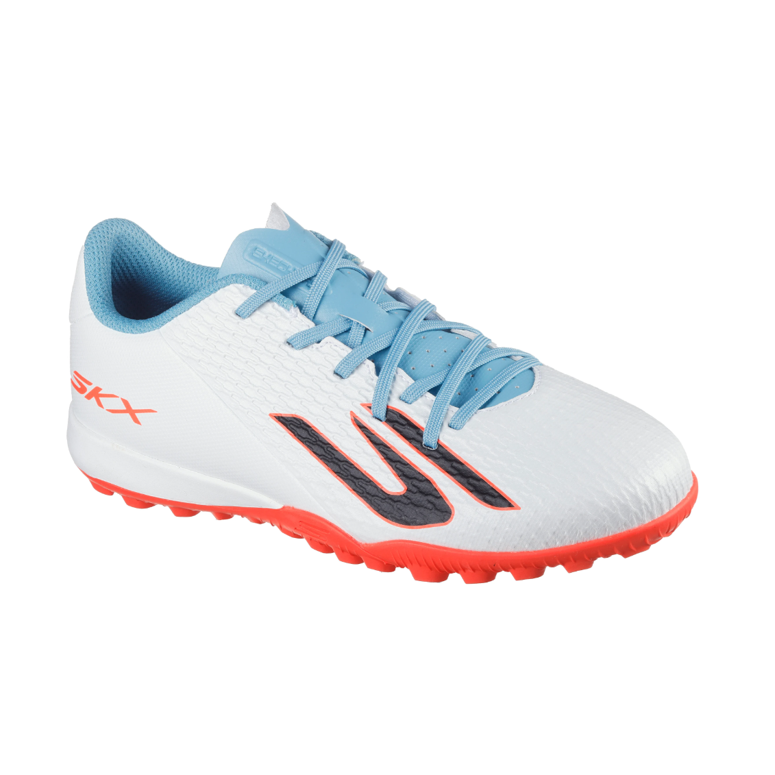 Skechers kids' white astro turf football boots