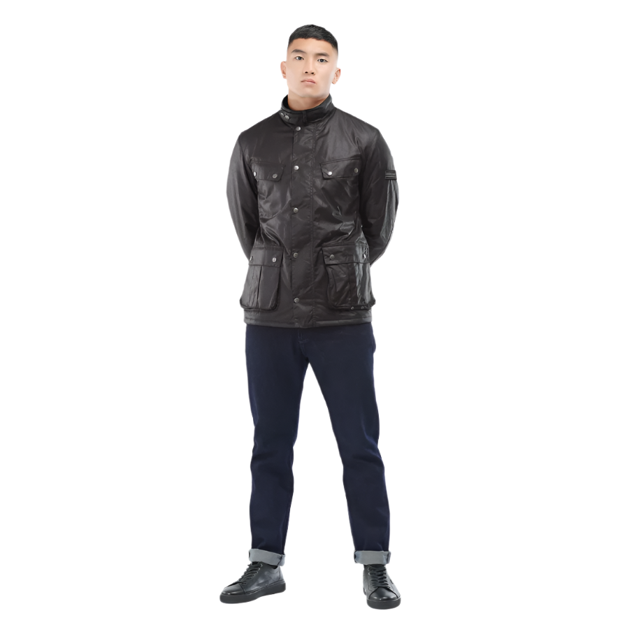Barbour International Mens Jacket Wax Tourer Duke Rustic