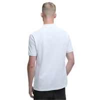 Barbour International men's white cotton polo shirt
