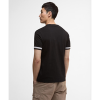 Barbour International men's black cotton t-shirt