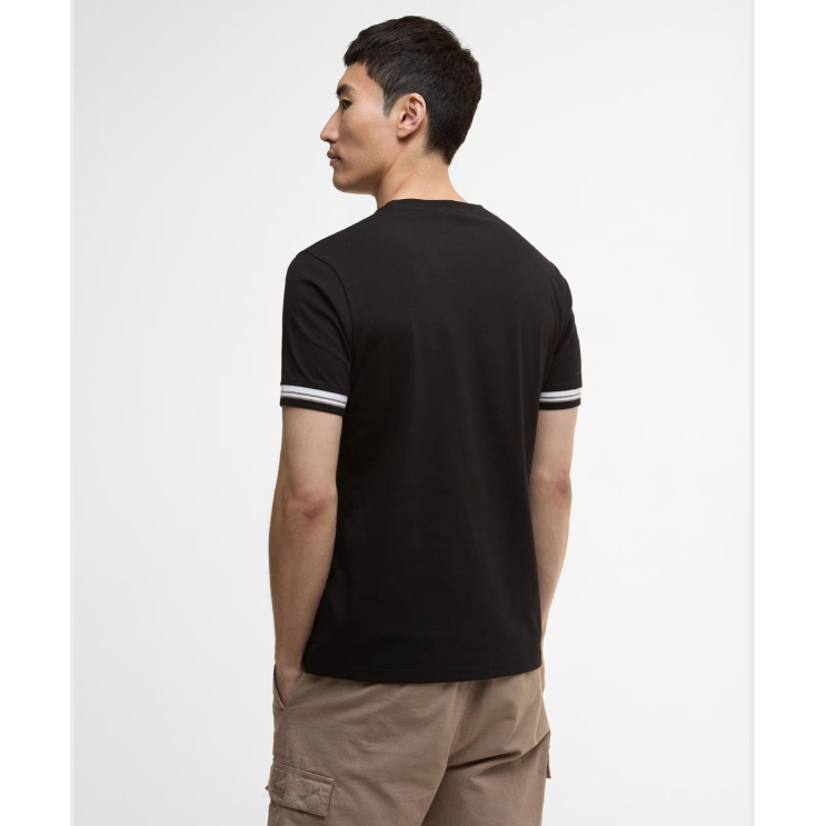 Barbour International men's black cotton t-shirt