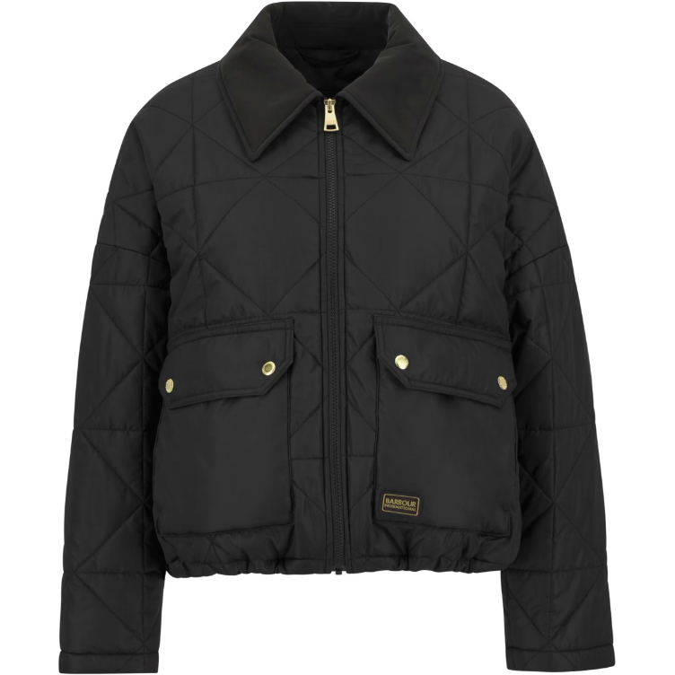 Barbour International Womens Jacket Juliana Quilted Black