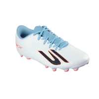 Skechers Adults Football Boot SKX_2 Club MG White/Turquoise/Pink