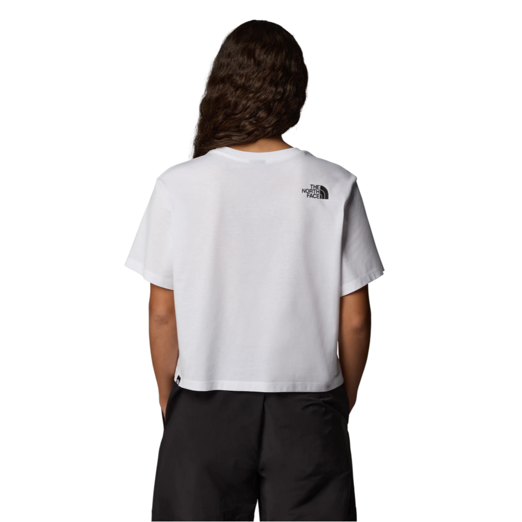 The North Face Womens Tee Easy Relaxed Cropped SS White