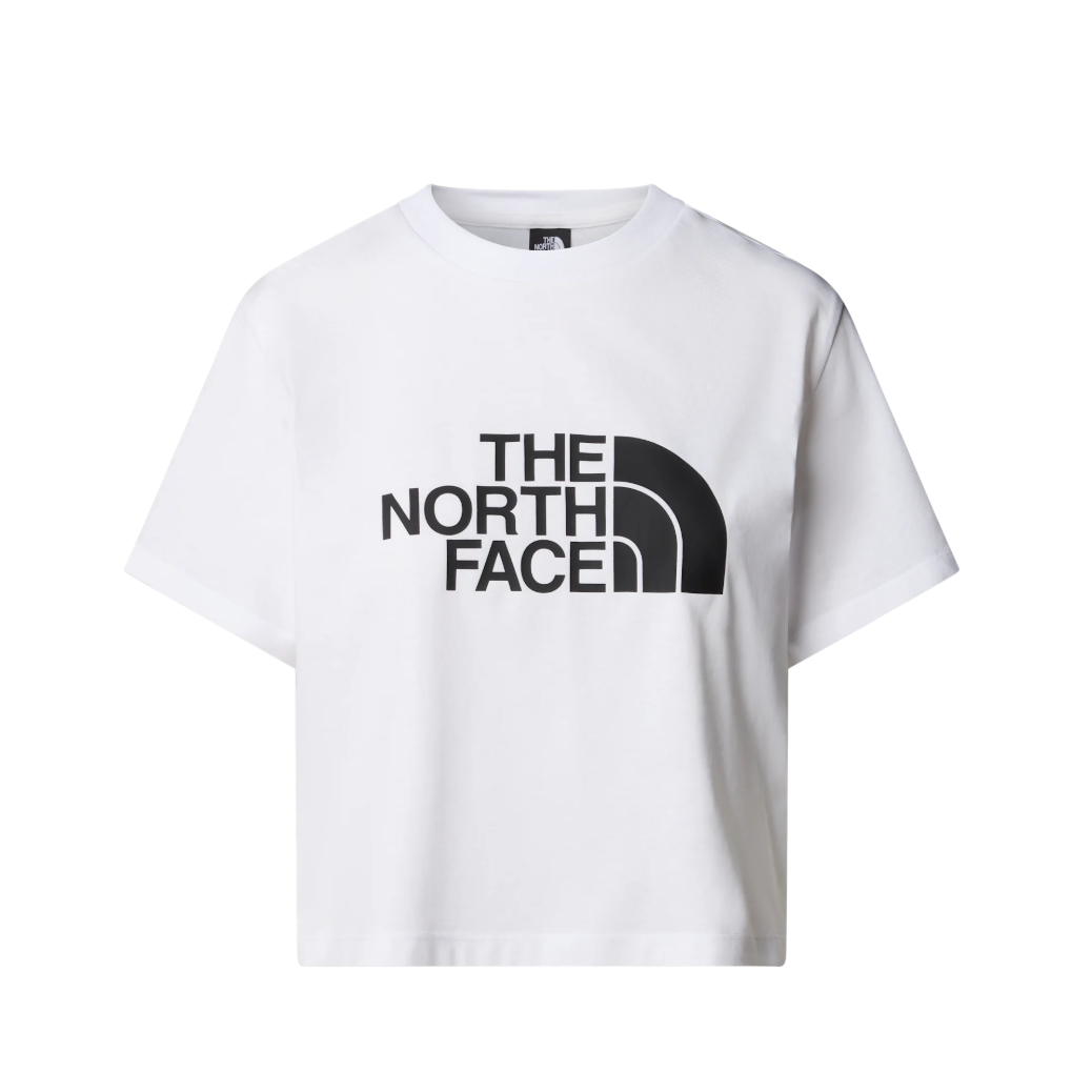 The North Face Womens Tee Easy Relaxed Cropped SS White