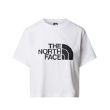 The North Face Womens Tee Easy Relaxed Cropped SS White