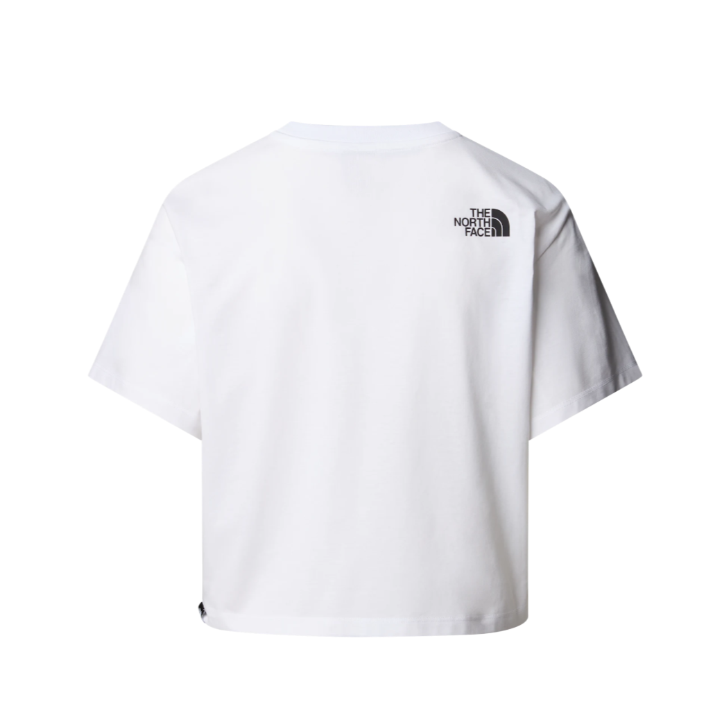 The North Face Womens Tee Easy Relaxed Cropped SS White