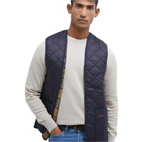 Barbour Mens Waistcoat Quilted/Zip-In Liner Navy