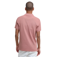 Barbour Mens Polo Shirt Tartan Pique Earth Pink