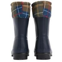 Barbour women's navy boot with drawstring