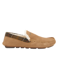 Barbour men's camel leather slipper