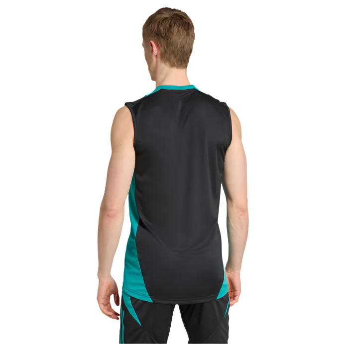 Adidas Mens All Blacks 25/26 Singlet All Black/Pure Teal