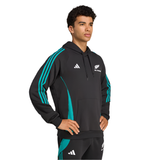 Adidas Mens All Blacks Hoodie All Black/Pure Teal