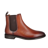 Josef Seibel men's cognac leather slip-on boot