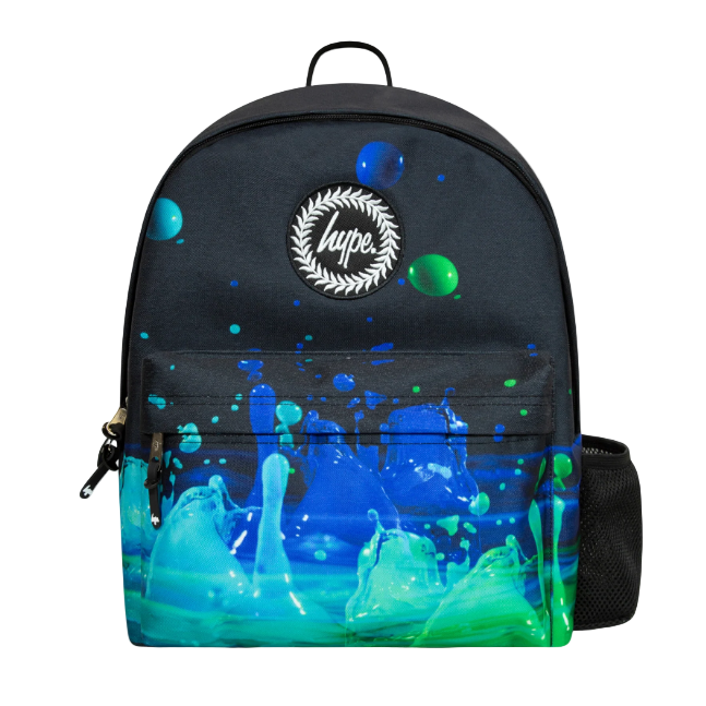 Hype kids' black 3D droplets backpack