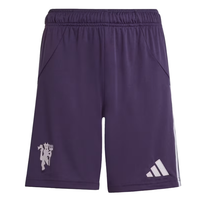 Adidas Manchester United Youth Away Shorts 25/26 Aurora Plum