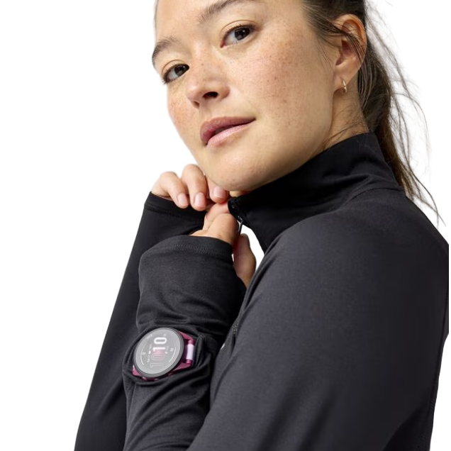 Brooks women's black top with zip