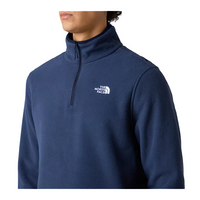 The North Face men's navy fleece quarter-zip top