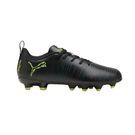 Puma Junior Football Boots Future 8 Play FG/AG Black/Fizzy Light Green