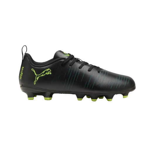 Puma Junior Football Boots Future 8 Play FG/AG Black/Fizzy Light Green