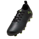 Puma Junior Football Boots Future 8 Play FG/AG Black/Fizzy Light Green