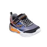Skechers Boys Trainer S Lights Flex-Glow Ultra Black/Silver
