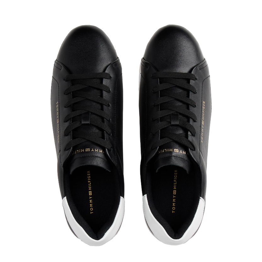 Tommy Hilfiger Womens Trainer Chic Platform Cupsole Patent Black