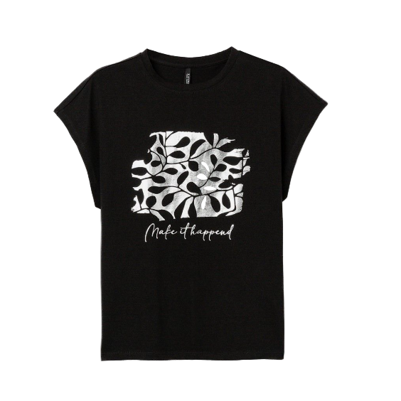 Tiffosi Womens T-Shirt Madrid Black