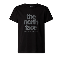 The North Face Girls Top Reflect Logo Short Sleeve TNF Black