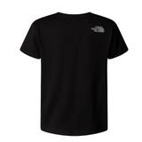 The North Face Girls Top Reflect Logo Short Sleeve TNF Black