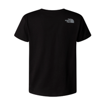 The North Face Girls Top Reflect Logo Short Sleeve TNF Black