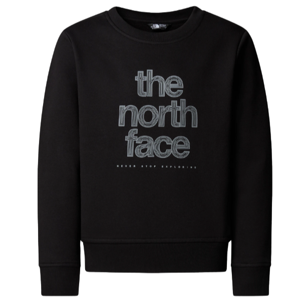The North Face Girls Jumper Reflect Logo TNF Black