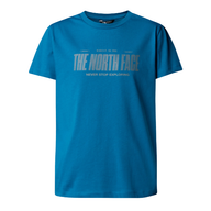 The North Face Boys Top Reflect Logo Short Sleeve Dusk Blue