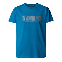 The North Face Boys Top Reflect Logo Short Sleeve Dusk Blue