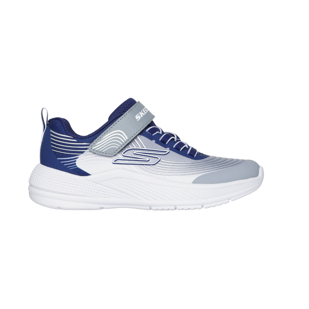 Skechers Boys Trainer Microspec Advance Navy/Light Grey