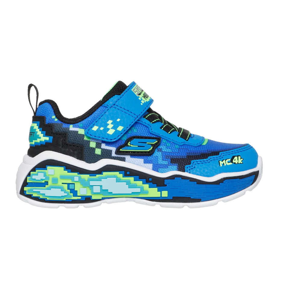 Skechers Boys Trainer Mega Scene Black/Blue/Lime