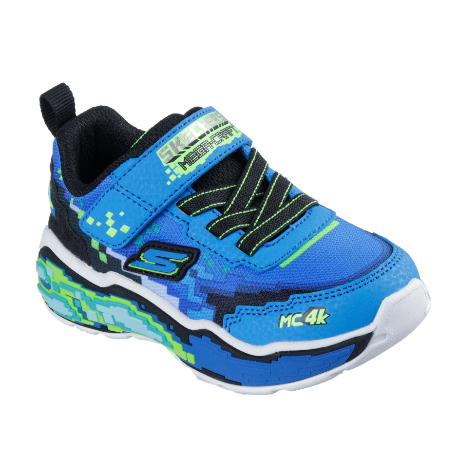 Skechers Boys Trainer Mega Scene Black/Blue/Lime
