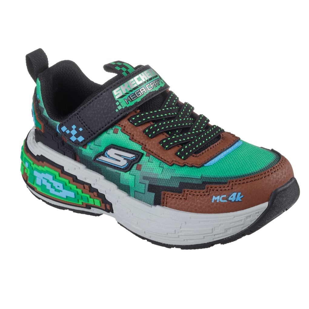 Skechers Boys Trainer Mega Craft 4K Brown Multi