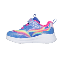 Skechers Girls Trainer S Lights Unicorn Chaser Blue Multi