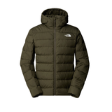 The North Face men's green and taupe hoodie with zip