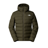 The North Face men's green and taupe hoodie with zip