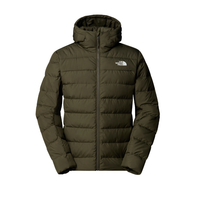 The North Face men's green and taupe hoodie with zip