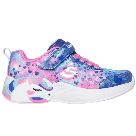 Skechers Girls Trainers 303063L Navy/Multi