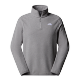 The North Face Mens Fleece 1/4 Zip Glacier TNF Mid Grey Heather