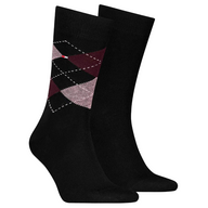 Tommy Hilfiger Mens Socks 2 Pairs Burgundy