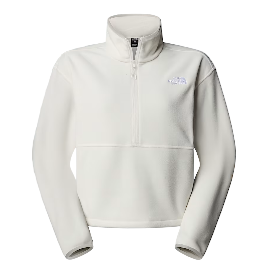 The North Face Womens Fleece 1/2 Zip White Dune