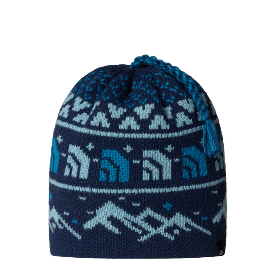 The North Face Unisex Beanie Cabin Ski Tuke Summit Navy Jacquard