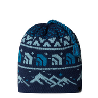 The North Face Unisex Beanie Cabin Ski Tuke Summit Navy Jacquard