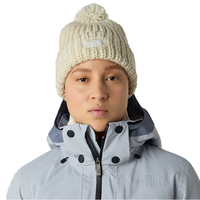 The North Face Womens Beanie Cozy Chunky Cabin Gardenia White